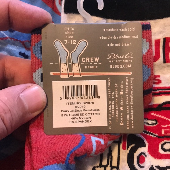 TWO pairs of Funny socks size 7-12 sold as a set - Picture 2 of 3